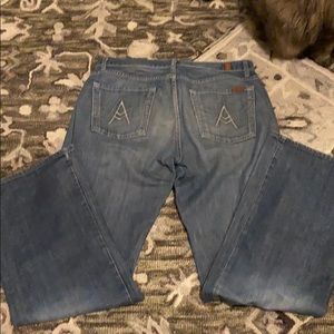 7 For All Mankind Relaxed A Pocket Boot Cut Jeans